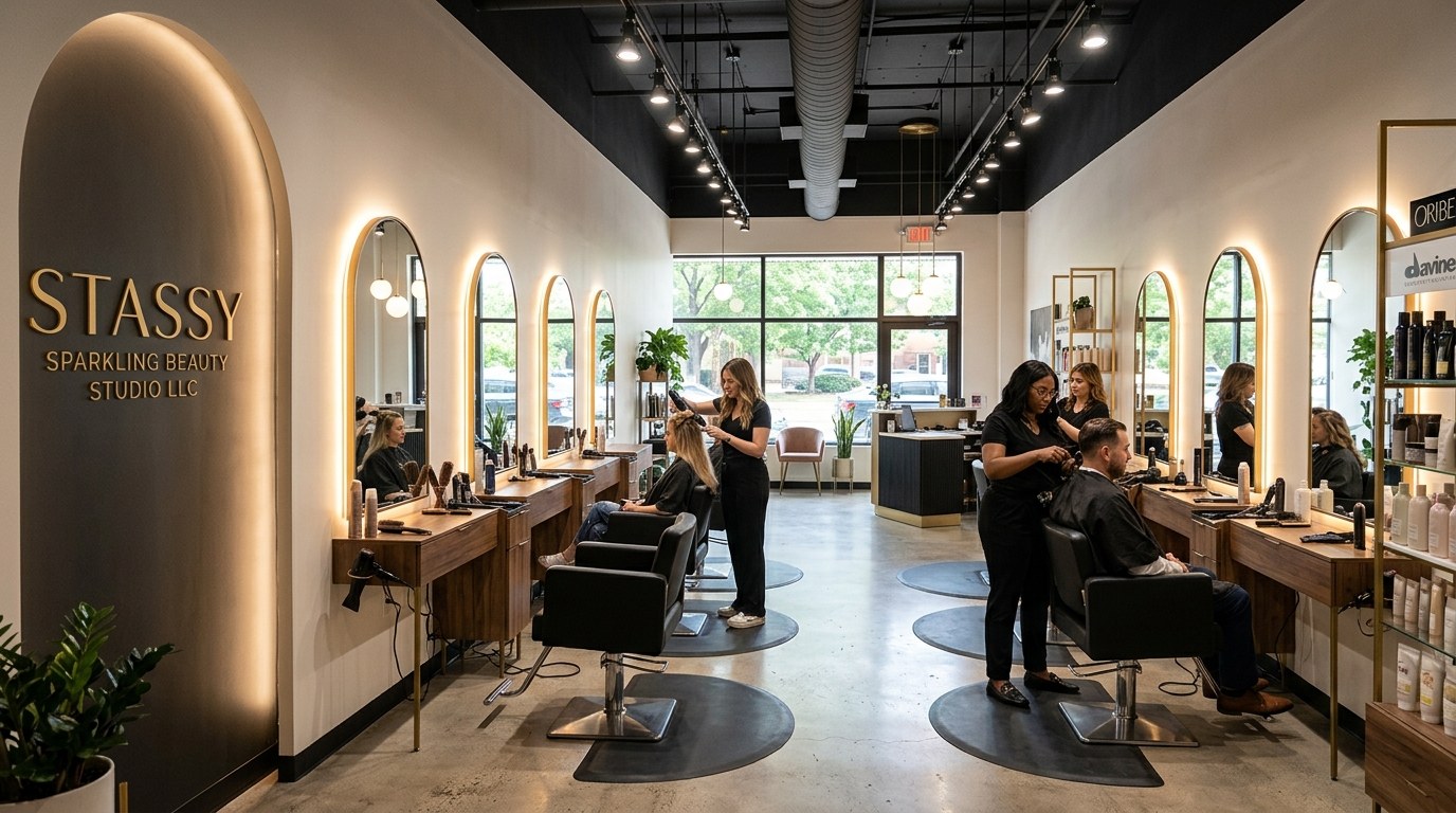 Illustration of STASSY SPARKLING BEAUTY STUDIO LLC, hair salon in College Park, MD, photo 2 of 5